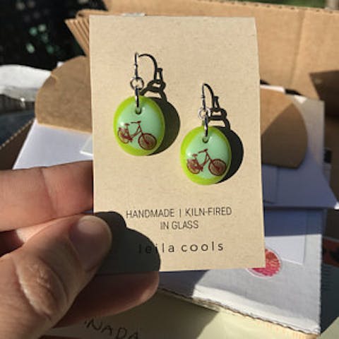Bicycle Earrings