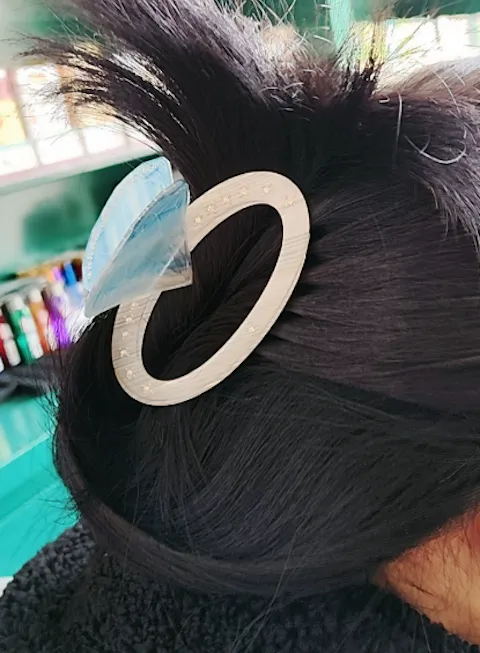 Blue Diamond Ring Hair Claw