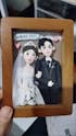 Custom Clay Cartoon Figurine Photo Frames Wedding Anniversary