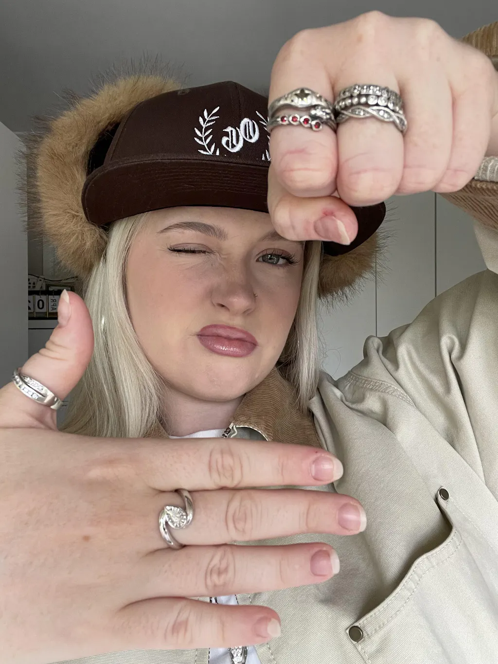 Bezel Pear Diamond Bypass Ring in Sterling Silver