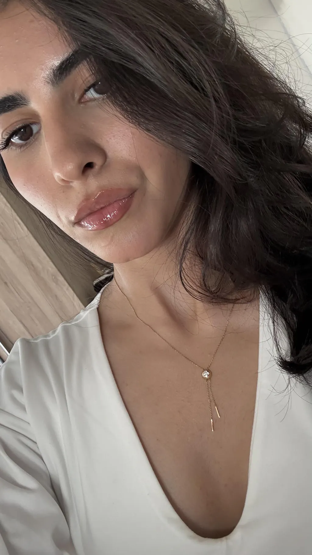 Lab Grown Diamond Ball Pendant Y Necklace In 14K Solid Gold/Platinum