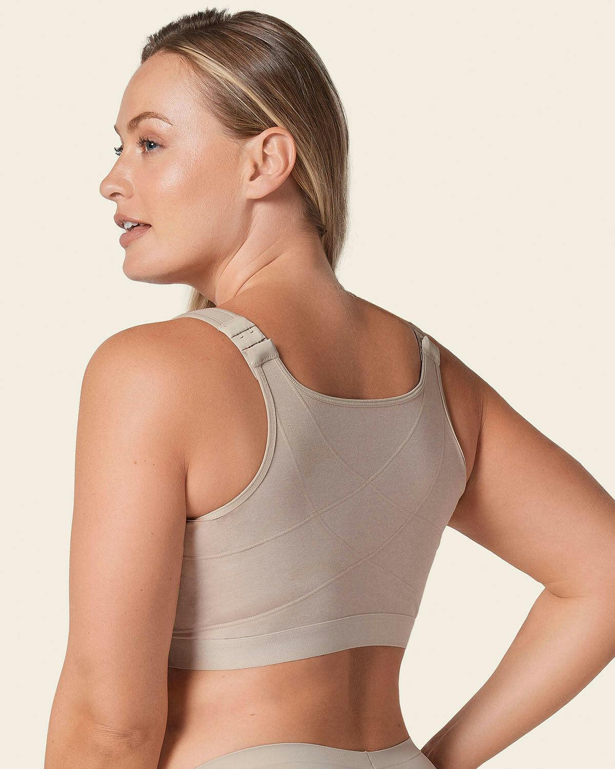 Stretch Cotton Wireless Posture Corrector Bra | Leonisa