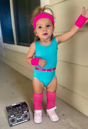 Kids Workout Barbie Inspired Costume