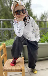 Cooles Kinder Outfit Jungen 116/122 – Bio Baumwolle – handgemacht