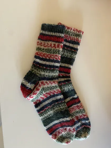 幽愁　英語　ボーダーレス　4枚セット WEST YORKSHIRE SPINNERS SIGNATURE 4 PLY - Sparkle Christmas sock
