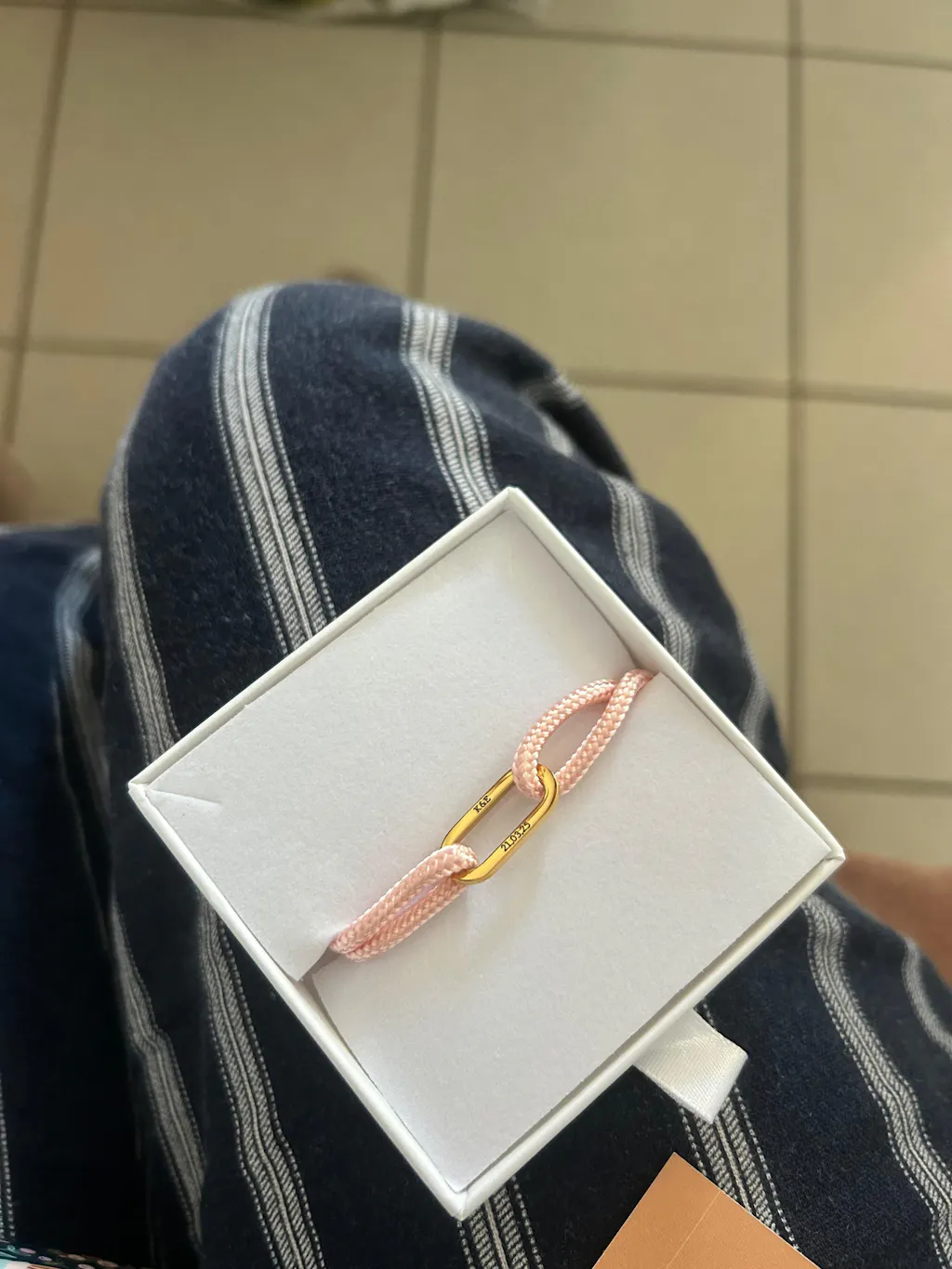 Bracelet personnalisé homme médaille ovale acier mousqueton - Cadeau saint valentin