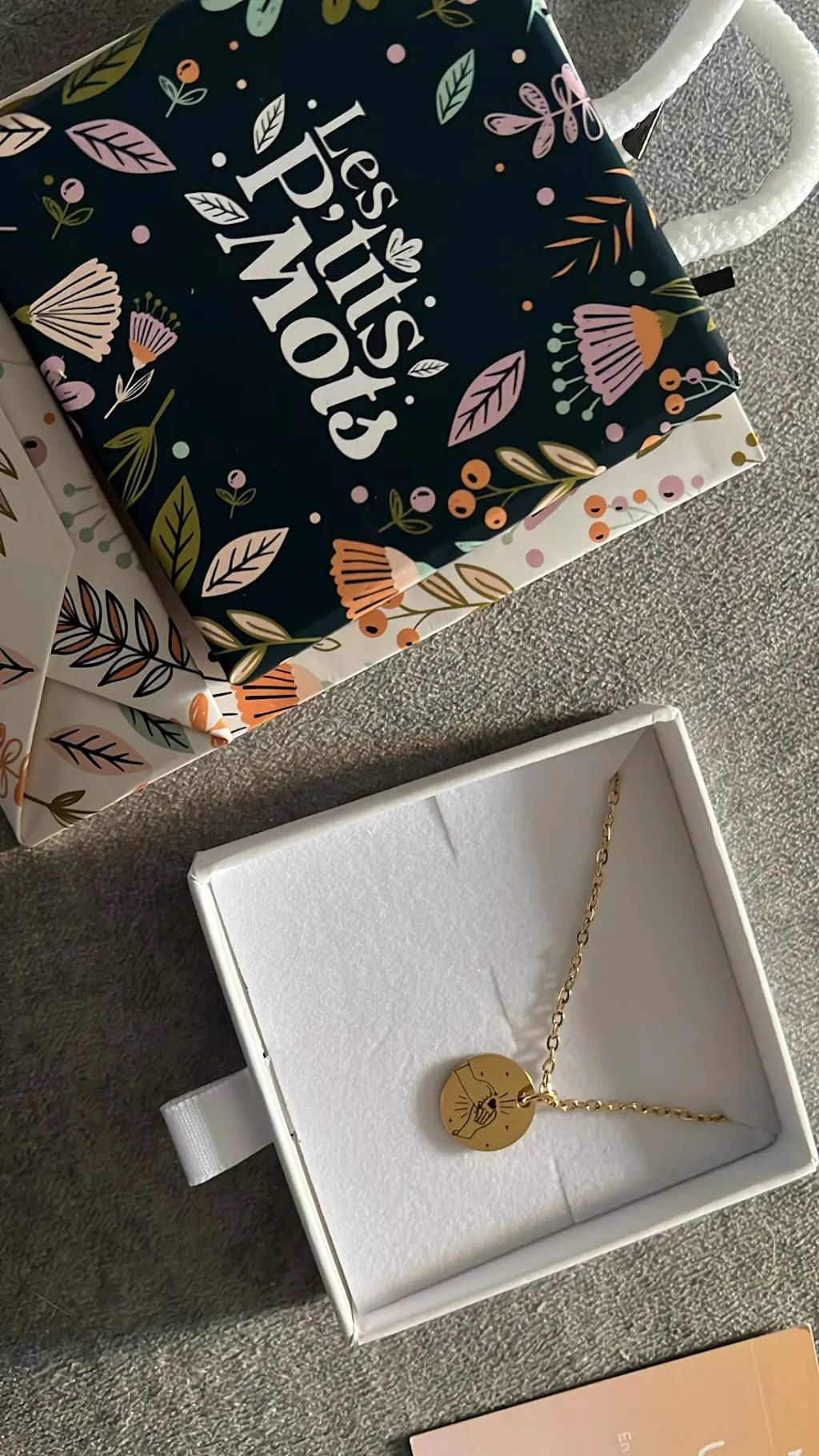 Collier "Pinky Promise" personnalisé médaille 15 mm
