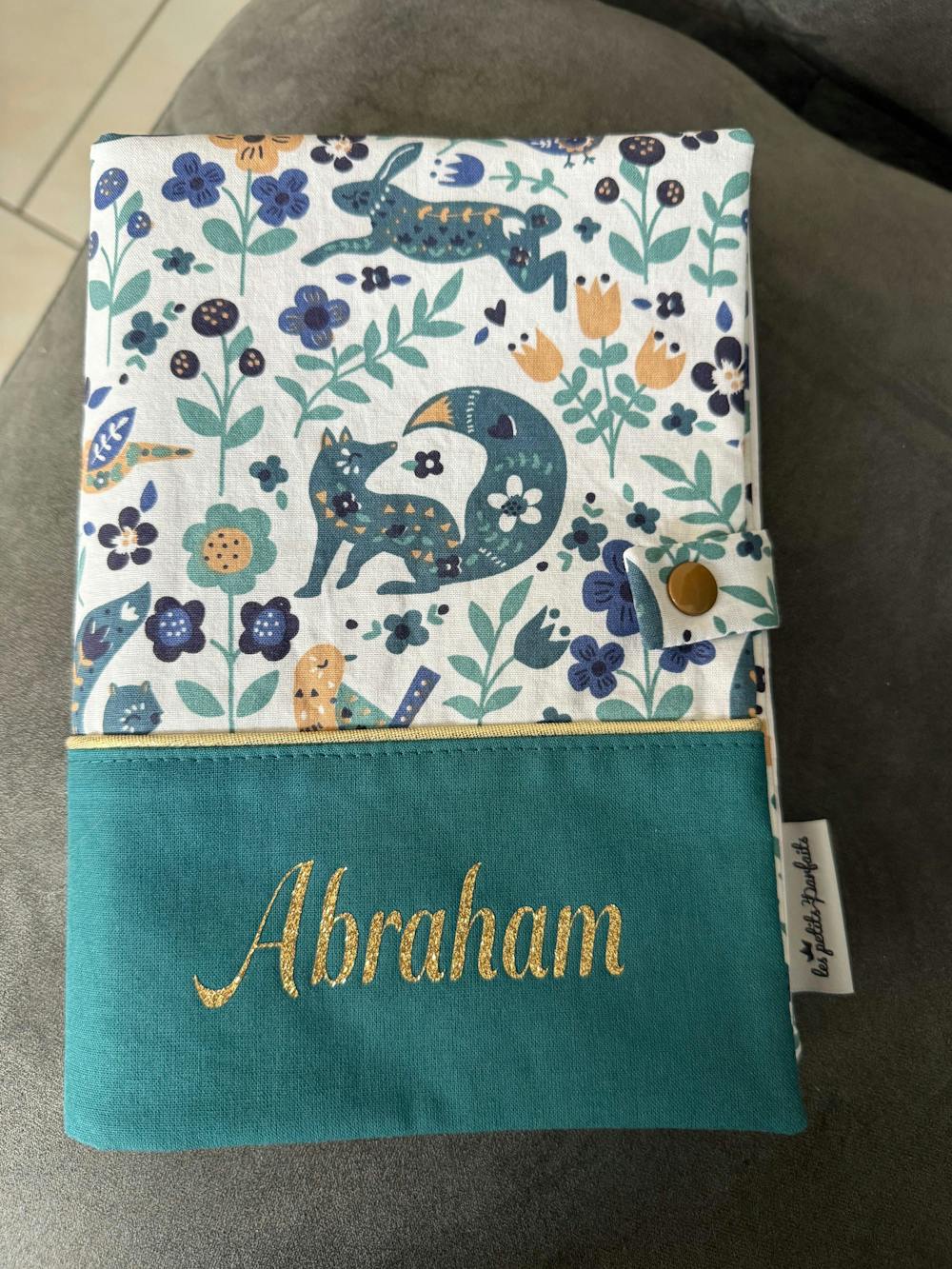 Protège carnet de santé à Personnaliser - 2 bandeaux