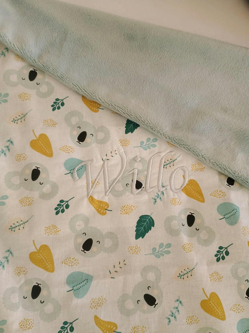 Couverture bébé personnalisée avec prénom (Modèle Bébé)