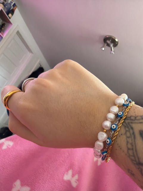 Soleil freshwater pearl bracelet - Textures