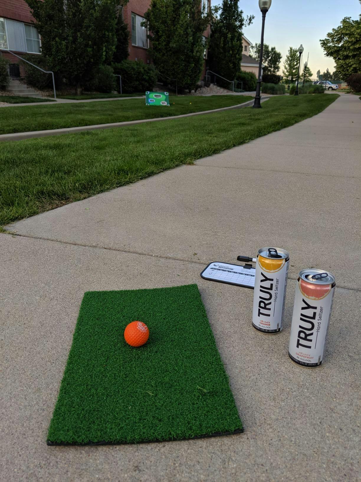 Lesmart Backyard Golf Cornhole Game | Golf Cornhole Boards | Chipping ...