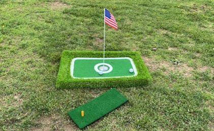 Outdoor Golf Fun with Floating Golf Green Game - Includes Golf