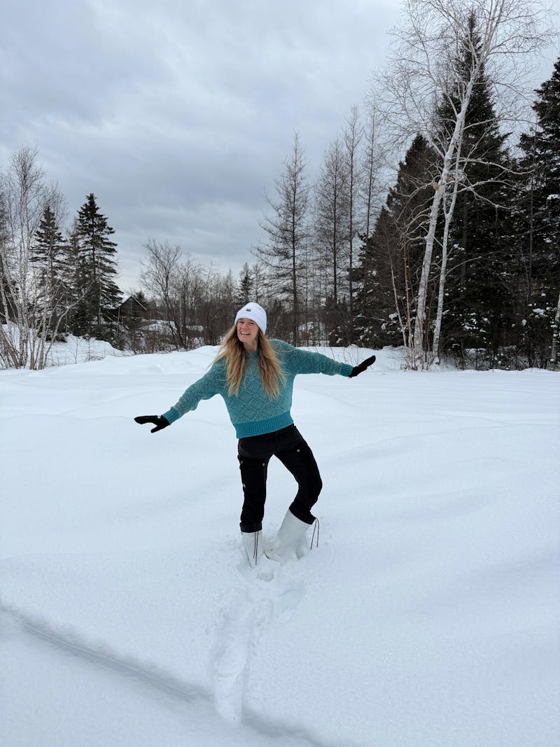 Blue Merino Sweater | Made in Nepal