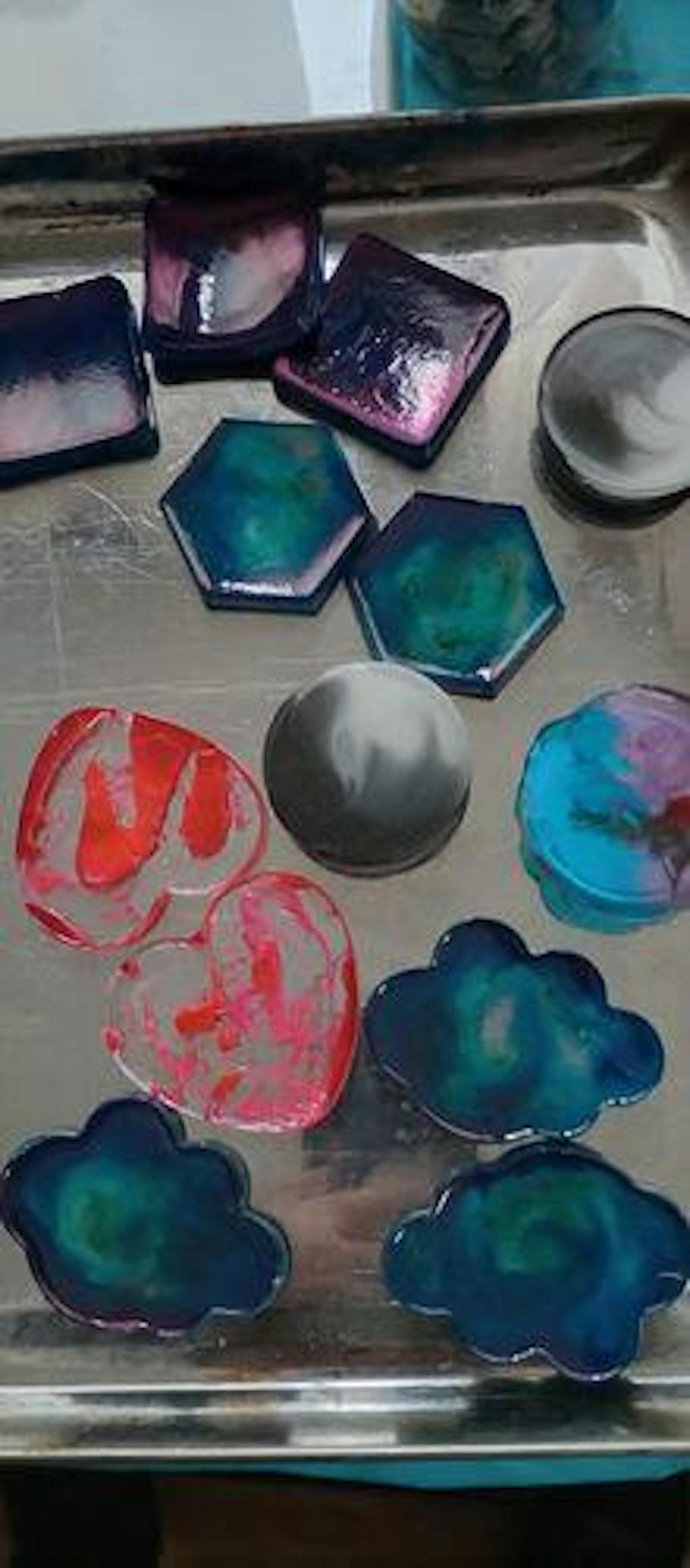 Phone Grip Resin Mold 24 Cavities, Silicone PopSockets Molds,Top