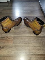 Men's Captoe Chelsea Boots- Croc Tan : Lethato UK 7 / US 8 / Euro 41 / Croc Tan