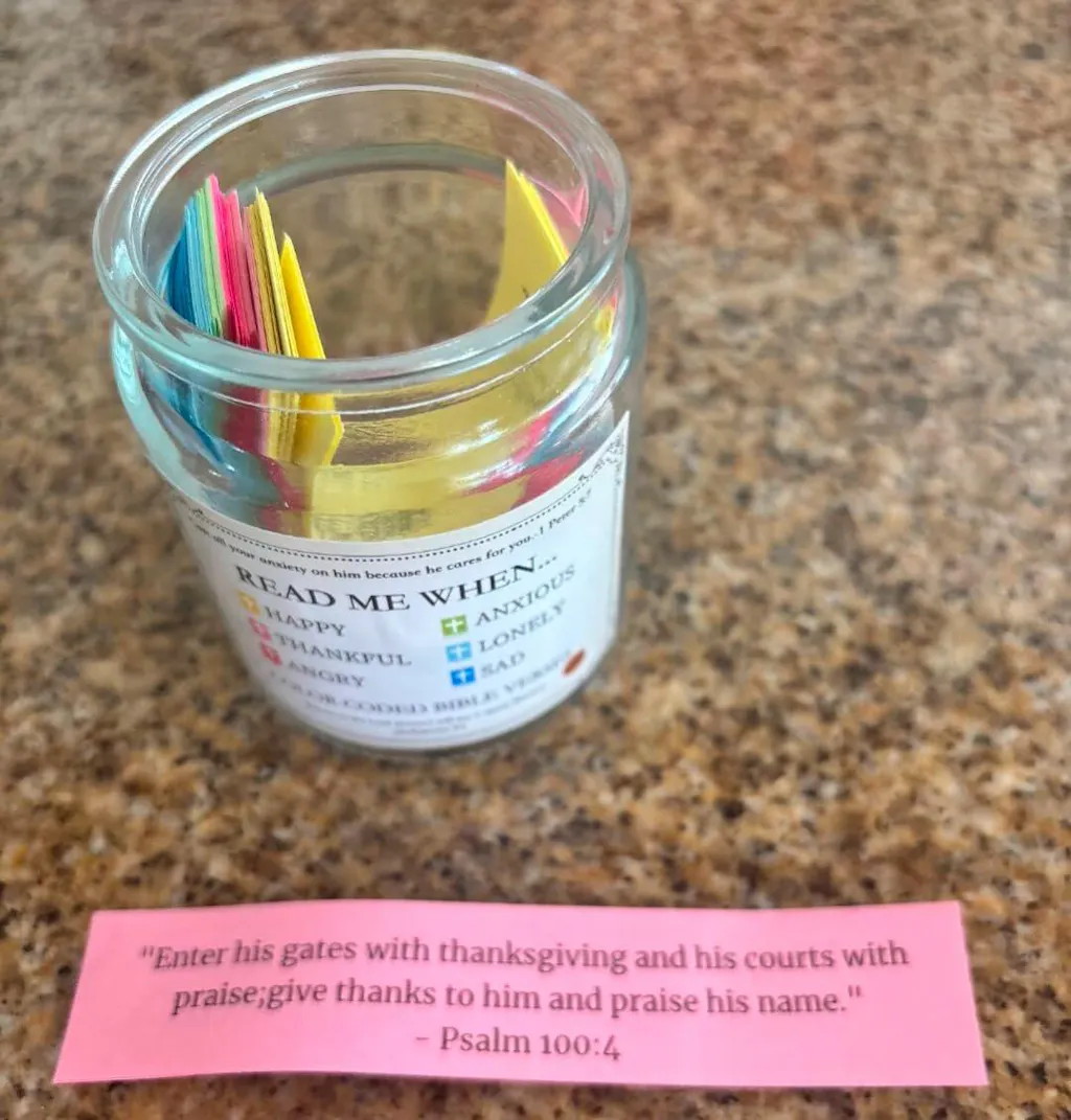 A Jar Filled With God's Word — For Every Emotion of the Heart