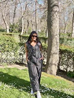 Monochrome Serenity Co-ord Set Black