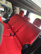 Tacoma /4Runner Seat Covers Full Coverage Embossed Seat Protector with TRD Letter Style for Toyota