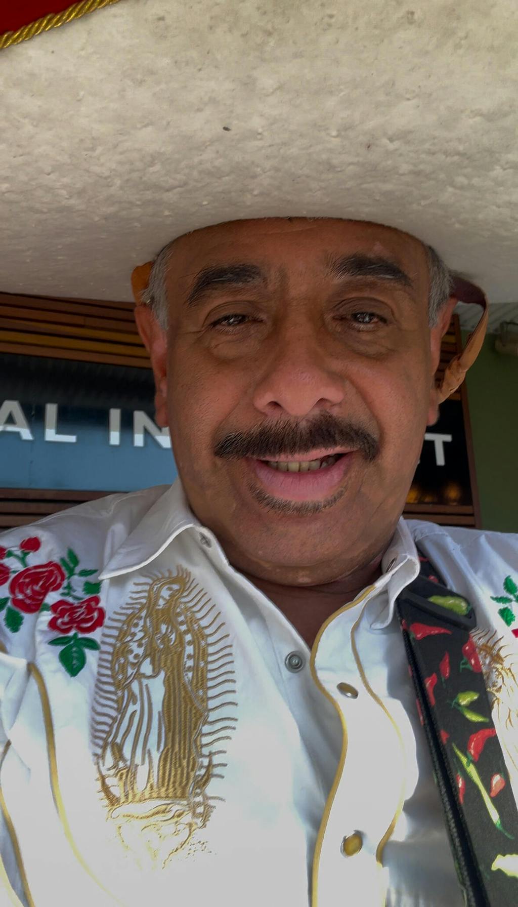 Mother Mary White Men's Embroidered Western Pearl Snap Shirt