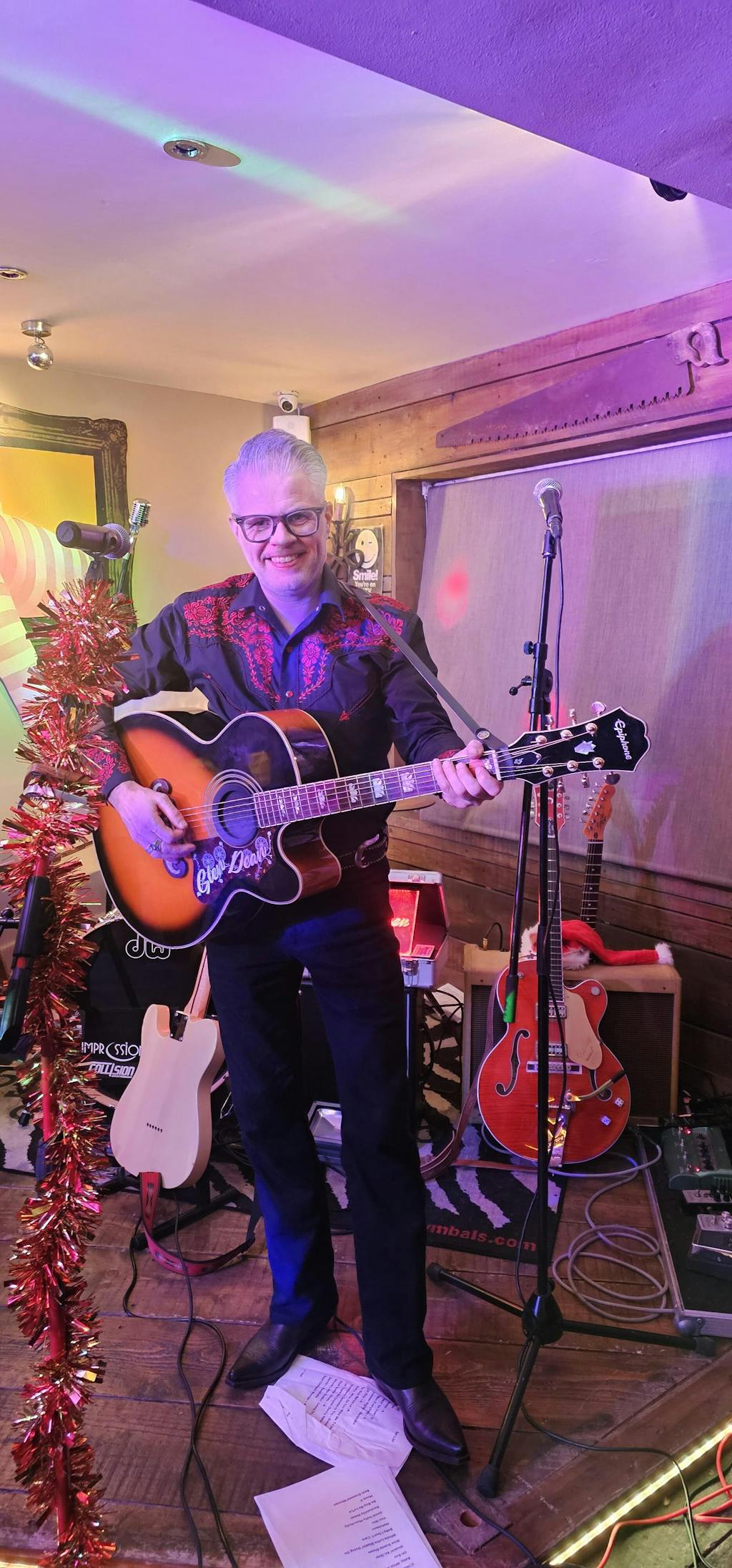 The Brave Bronco Men's Embroidered Western Pearl Snap Shirt