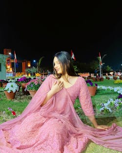 Wine Women Pure Cotton Kurta And Pant Set