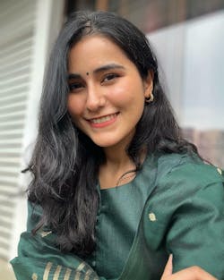 Pink Cotton A-Line Kurti With Pant Set For Women