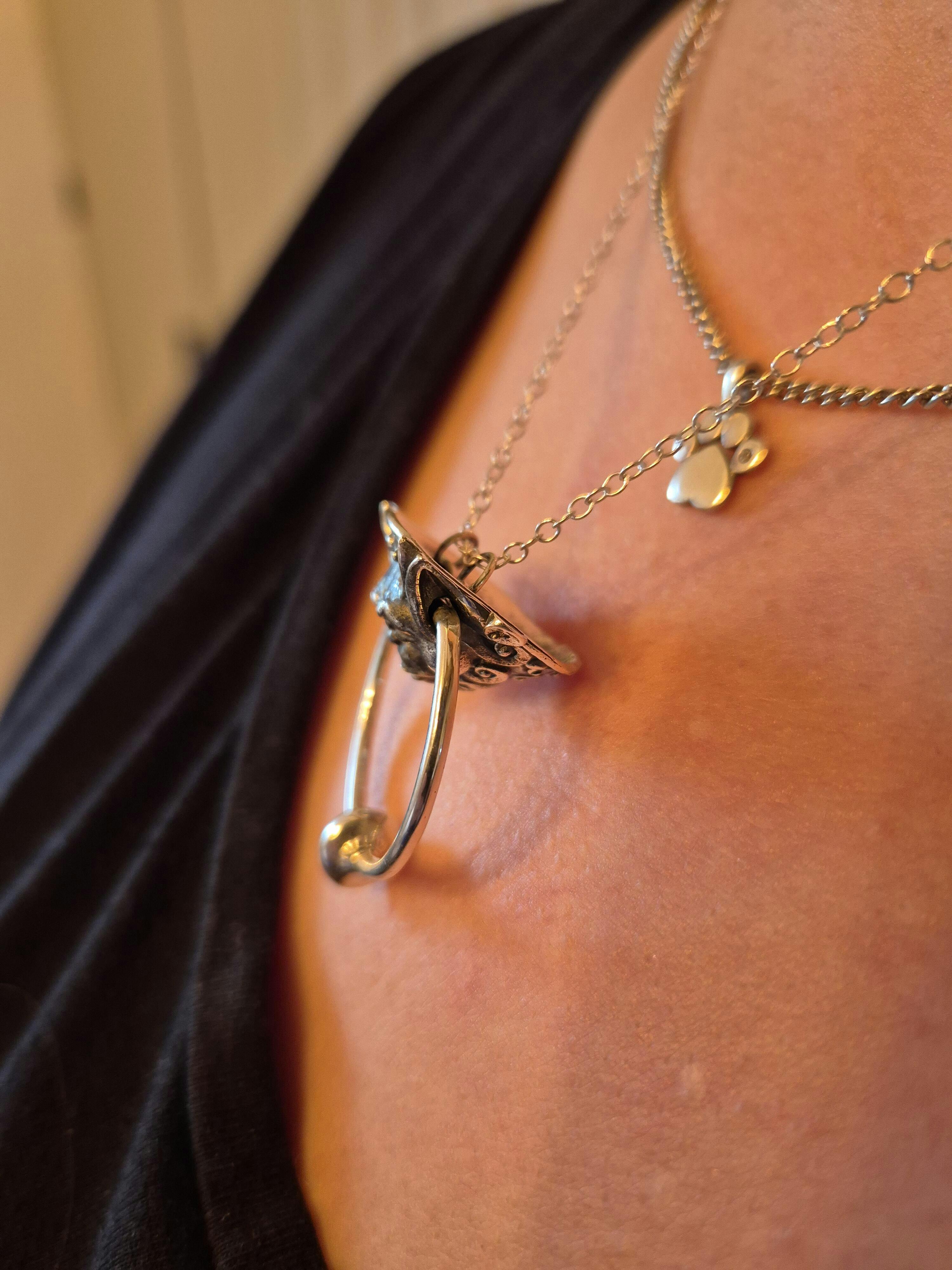 Labyrinth Right Door Knocker Necklace | Gift | Licensed To Charm