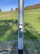 Lichtmast Laternenmast 8 m · DIN EN 40 · Stahl S355 · 3 mm