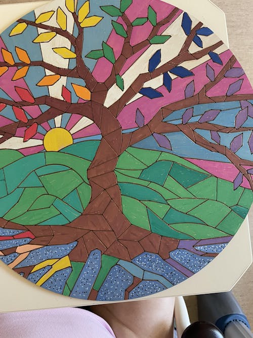 Life of Colour Mosaic Painting Kit - Tree of Life with Acrylic markers