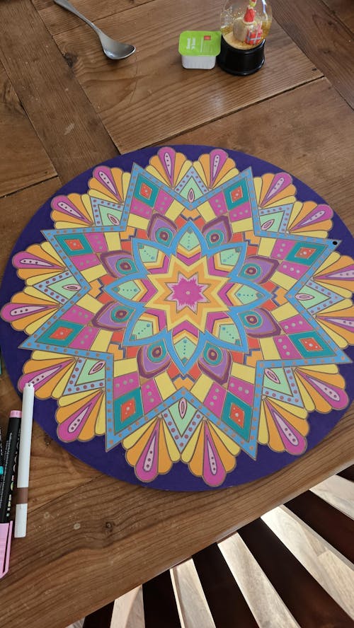 Life of Colour Mandala Painting Kit - The Beach (Wildflowers)