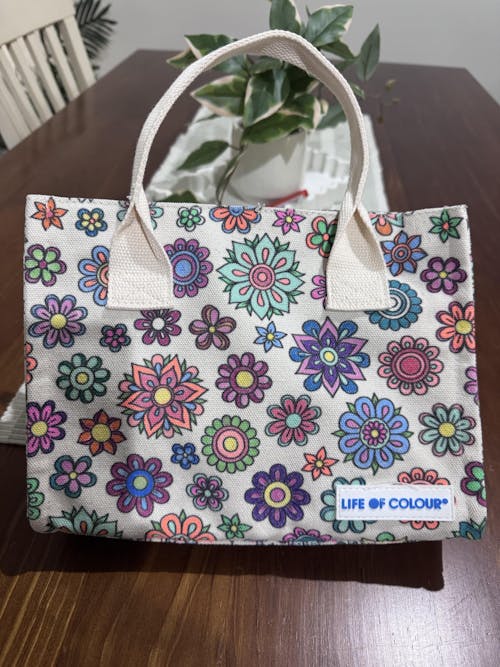 The Creative Tote Bag - Flower Mandala design