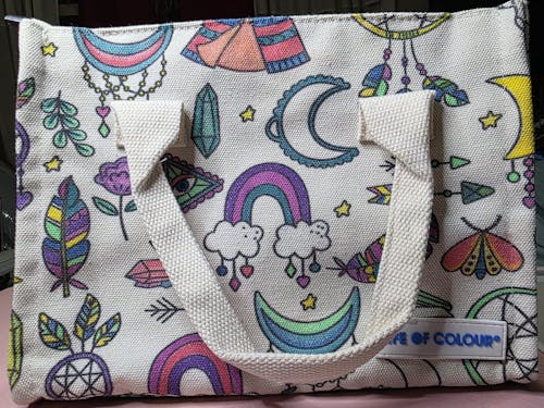 The Creative Tote Bag Bundle of 2 - Boho and Flower Mandala design