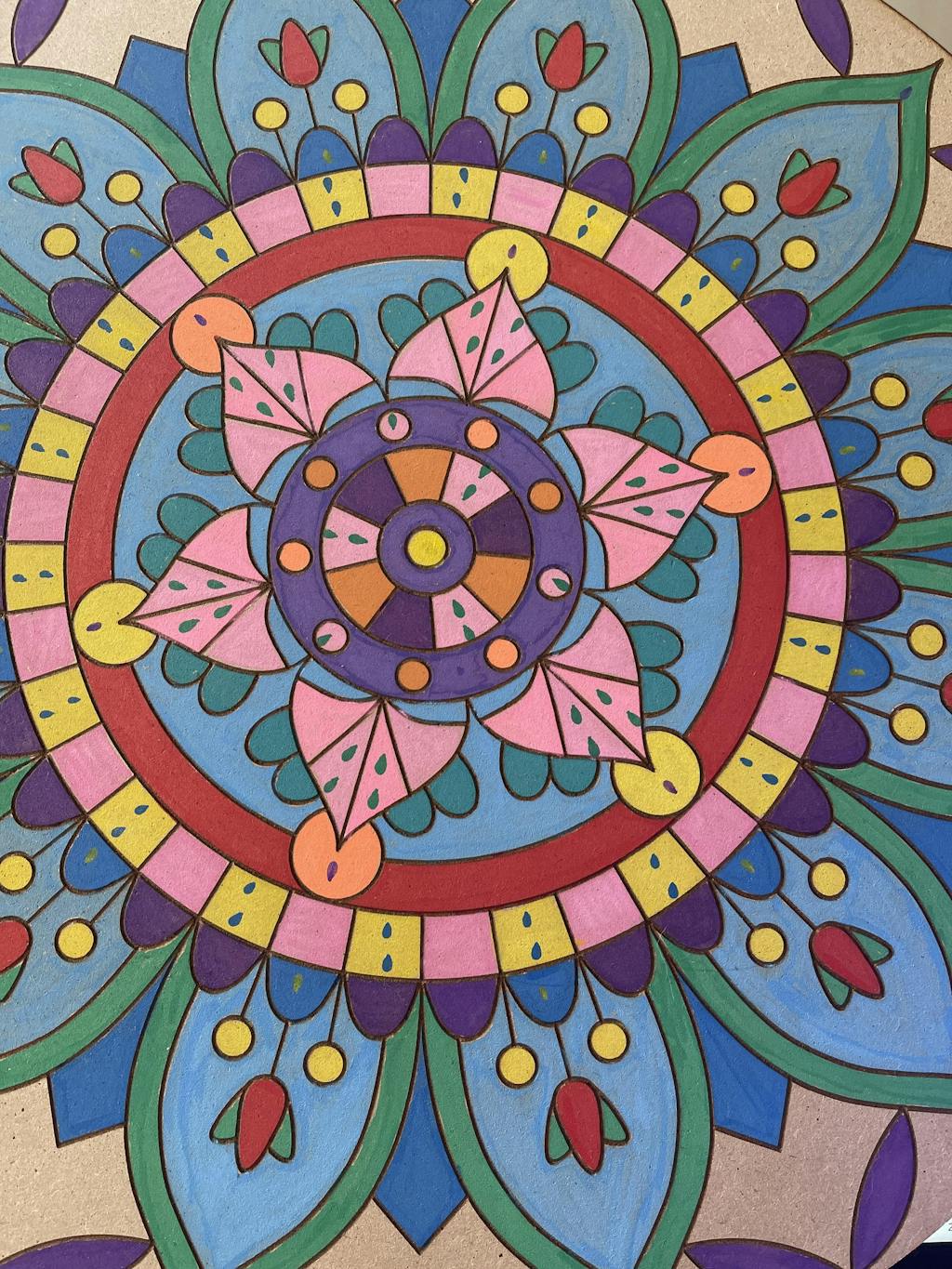 Life of Colour Mandala Painting Kit - The Kaleidoscope (Vivid)