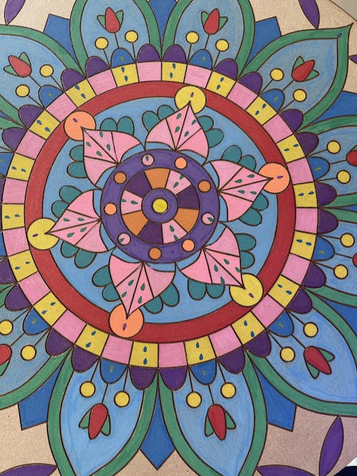 Life of Colour Mandala Painting Kit - The Kaleidoscope (Vivid)