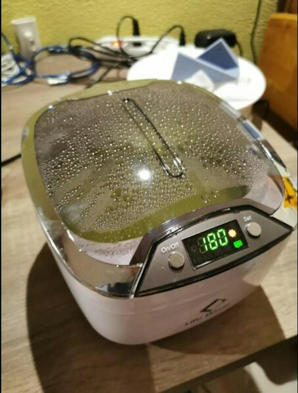 LifeBasis CD7920 Ultrasonic Jewelry Cleaner 850ml LCD Screen with 5 D