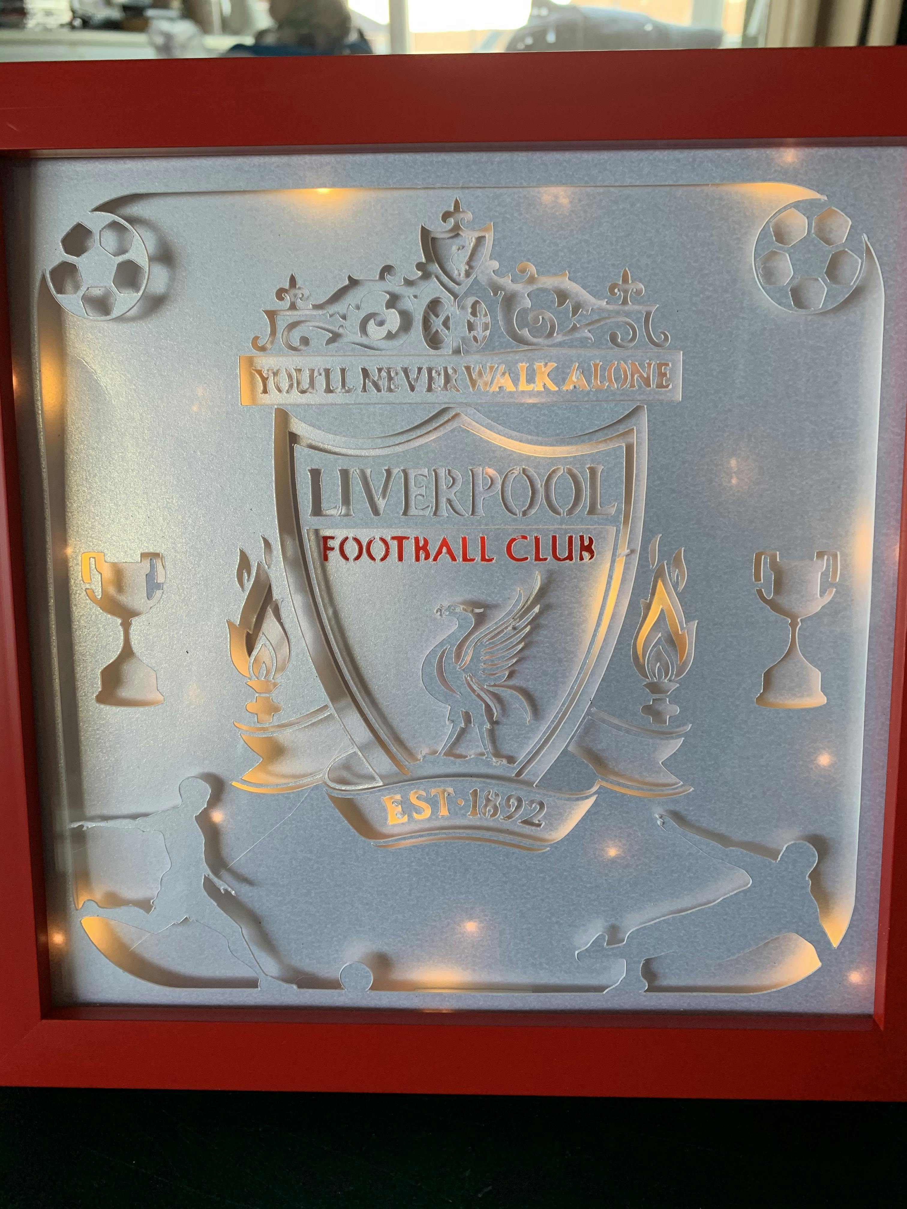 Download Liverpool - 3D Paper Cutting Light Box SVG Template files ...