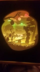 Winnie The Pooh 1 – Paper Cut Light Box File - Cricut File - 20x20cm 