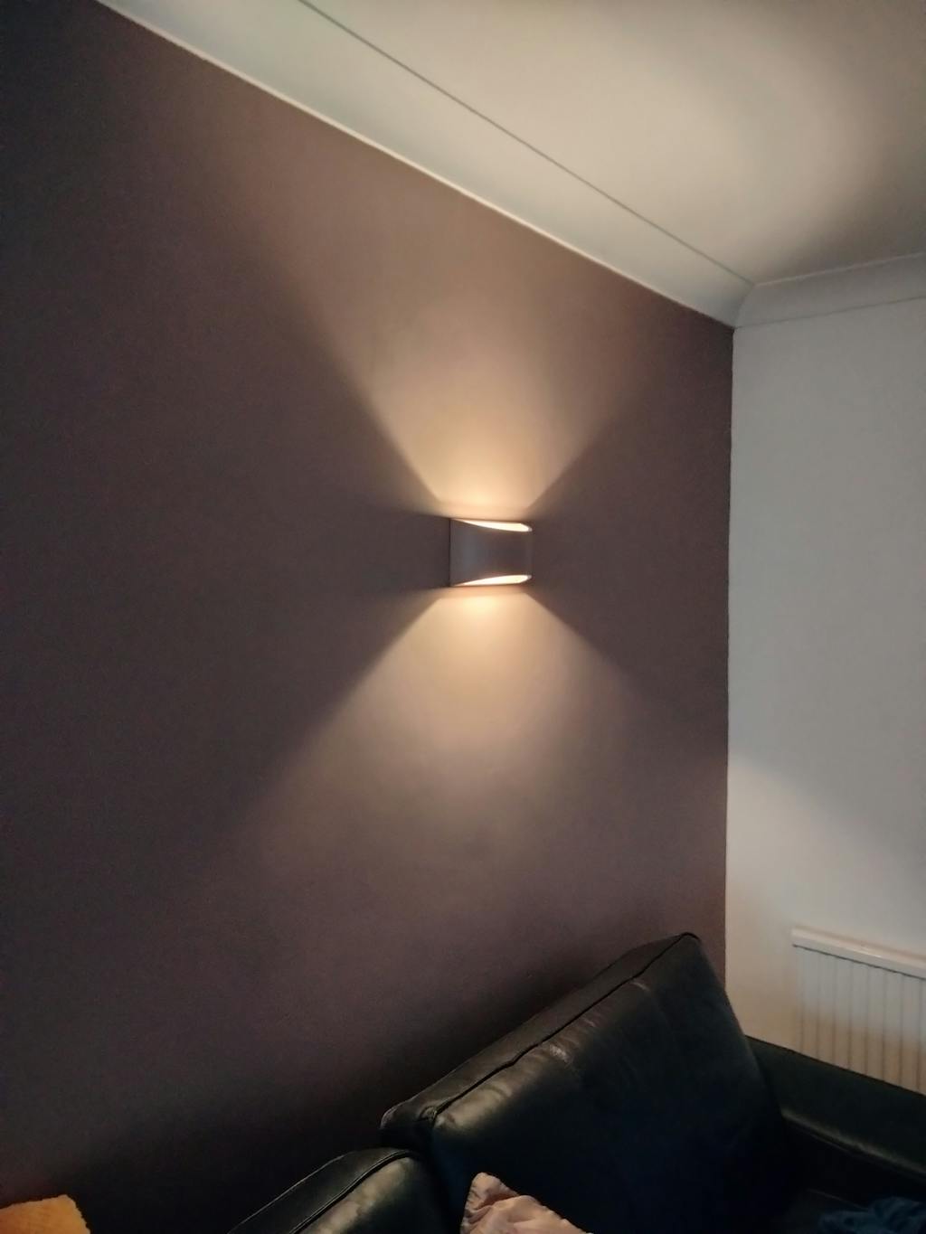 ALPHA G9 LED Up Down Curved Plaster Uplighter Fitting | 3000K Warm ...