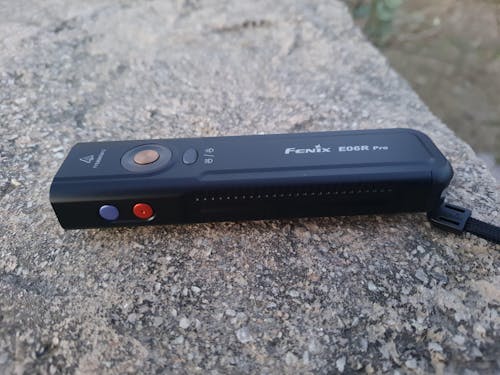 Fenix E06R PRO LED Flat Torch with White+UV+Red