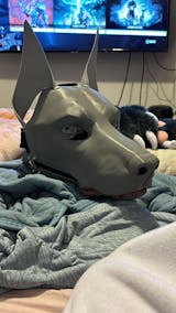 Doberman/Domestic dog good no. 2 - 3D printed fursuit head base