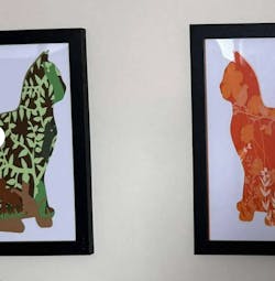 Chat Silhouette - Fichier Lightbox Chat Silhouette à Télécharger