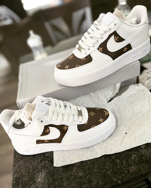 Custom Air Force 1 Chocolate khaki LV