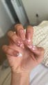 Blush Bloom| Elegant 3D Flower Handmade Acrylic Floral Press-On Nails