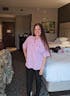 Orchid Bouquet Corded Short Sleeve Shirt
