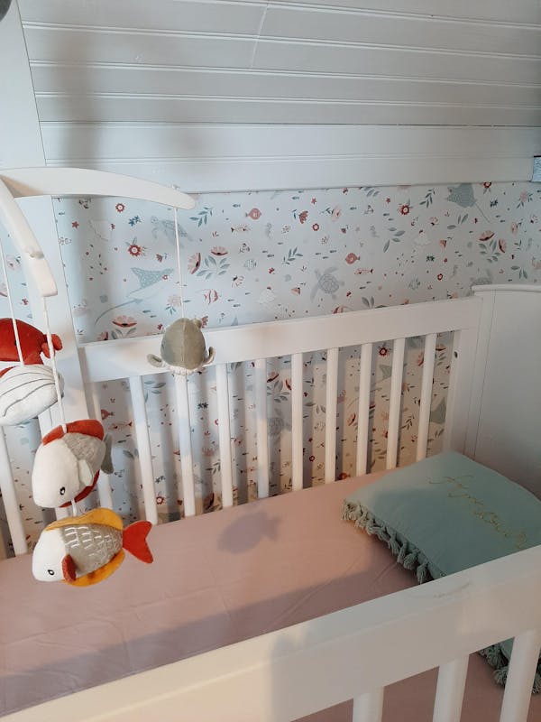 OCEAN FIELD - Papier peint enfant - Motif animaux de l'océan