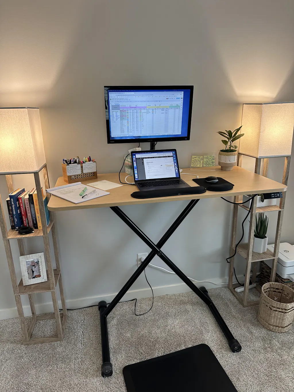 Lillipad Electric Floor to Stand Desk — Fully Assembled