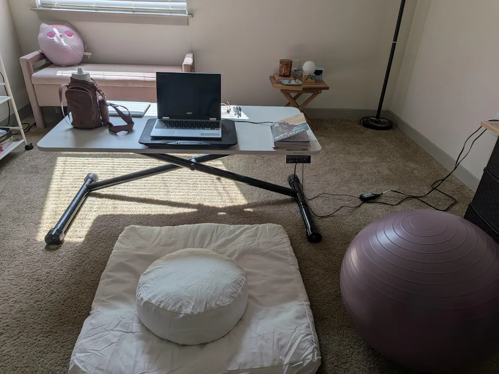 Lillipad Electric Floor to Stand Desk — Fully Assembled