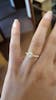 Cecily Moissanite & Diamond 18k Yellow Gold Shoulder Set Ring