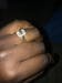Evalina Charles & Colvard Moissanite & Diamond Emerald Cut 18k Yellow Halo