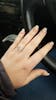 HOPE - Moissanite Platinum Shoulder Set Ring